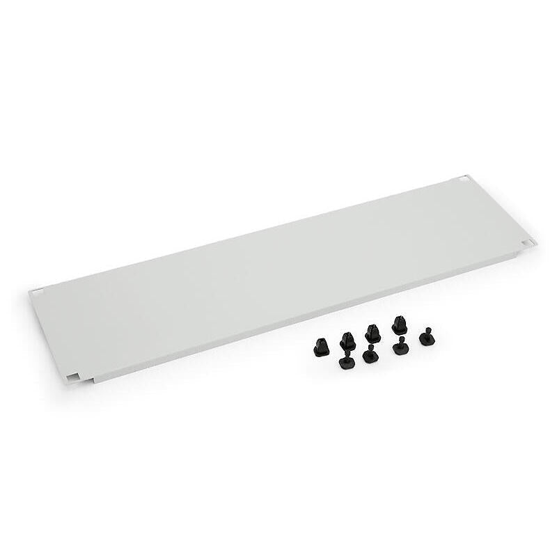 Triton 19 Zbh. Blindplatte, 2he, Lichtgris, Con Kunmmoffmöpsel