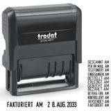 Trodat Wortdrehstempel Printy De M. Datum 4817p4