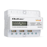 Trójfazowy Elektroniczny Licznik Miernik Zuzycia Energii Na Szyne Din 400v 100a Lcd Led 7p