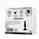 Trophy Plug Anal 11 Cm Silicona Negro