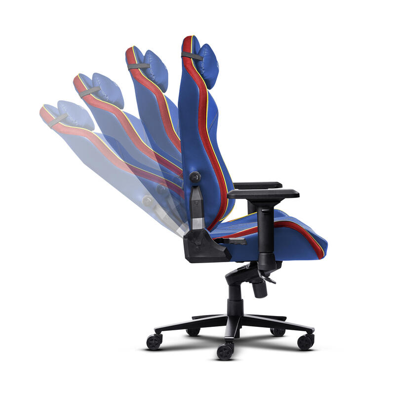 Trust Gxt 721sm Ruya Pro Silla Para Videojuegos Universal Asiento Acolchado Azul, Rojo