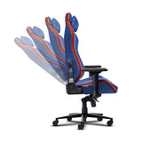 Trust Gxt 721sm Ruya Pro Silla Para Videojuegos Universal Asiento Acolchado Azul, Rojo