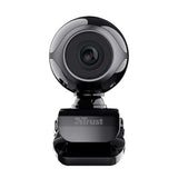 Trust Webcam Con Microfono Exis  Usb2.0 Con Pinza Ajustable Negra / Plata