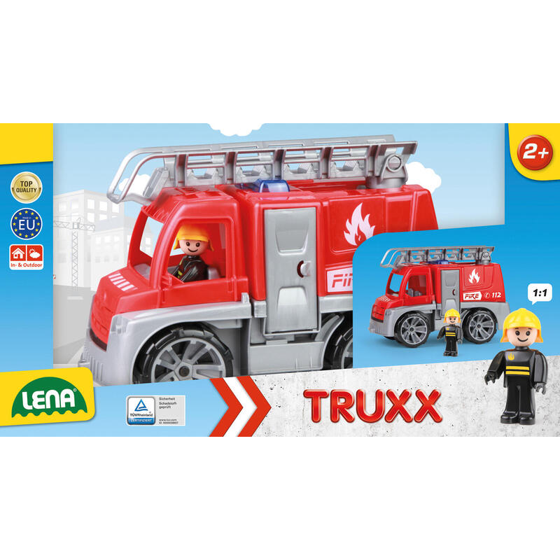 Truxx Camión De Bomberos Con Escalera Caja