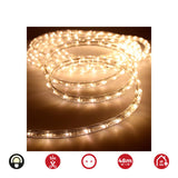 Tubo Flexiled 2 Vias Fijo 48m. 30 Leds/M Blanco Cálido