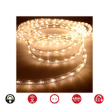 Tubo Flexiled Led 2 Vias Multifuncion 48m. 36 Leds/M Blanco Calido (Ip44 Interior-Exterior) Edm