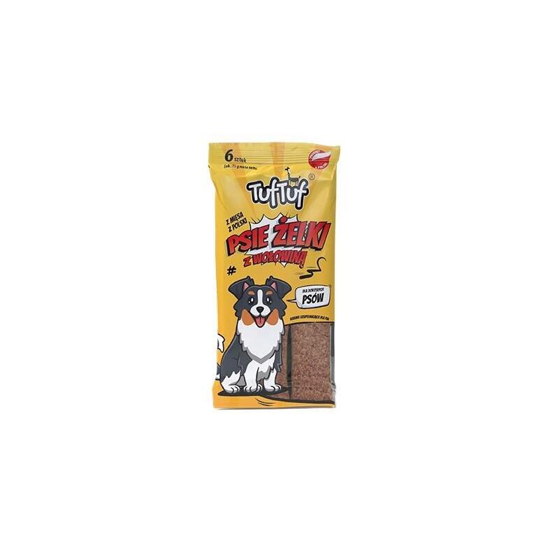 Tuf Tuf Dog Gel - Tiras De Carne De Res 6 Uds.