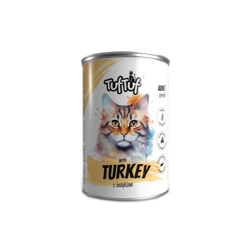 Tuf Tuf Lata De Carne De Pavo Al Limón Para Gato 400g