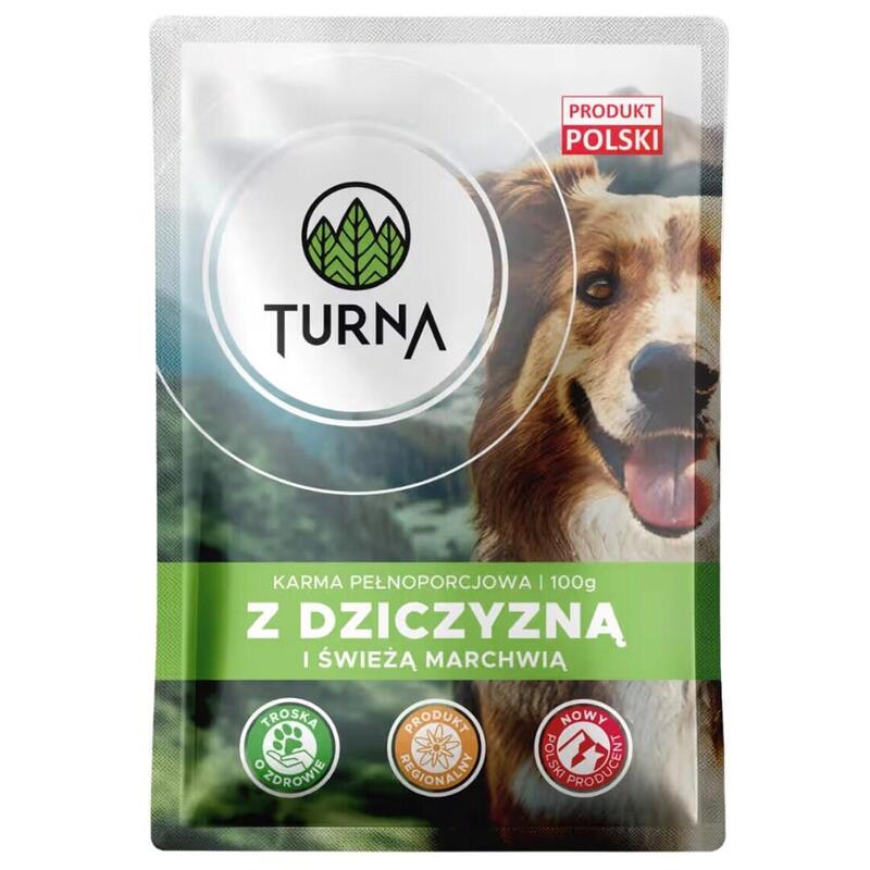Turna Con Carne De Caza  Comida Húmeda Para Perros  100g