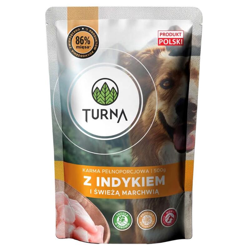 Turna Con Pavo  Comida Húmeda Para Perros  500g