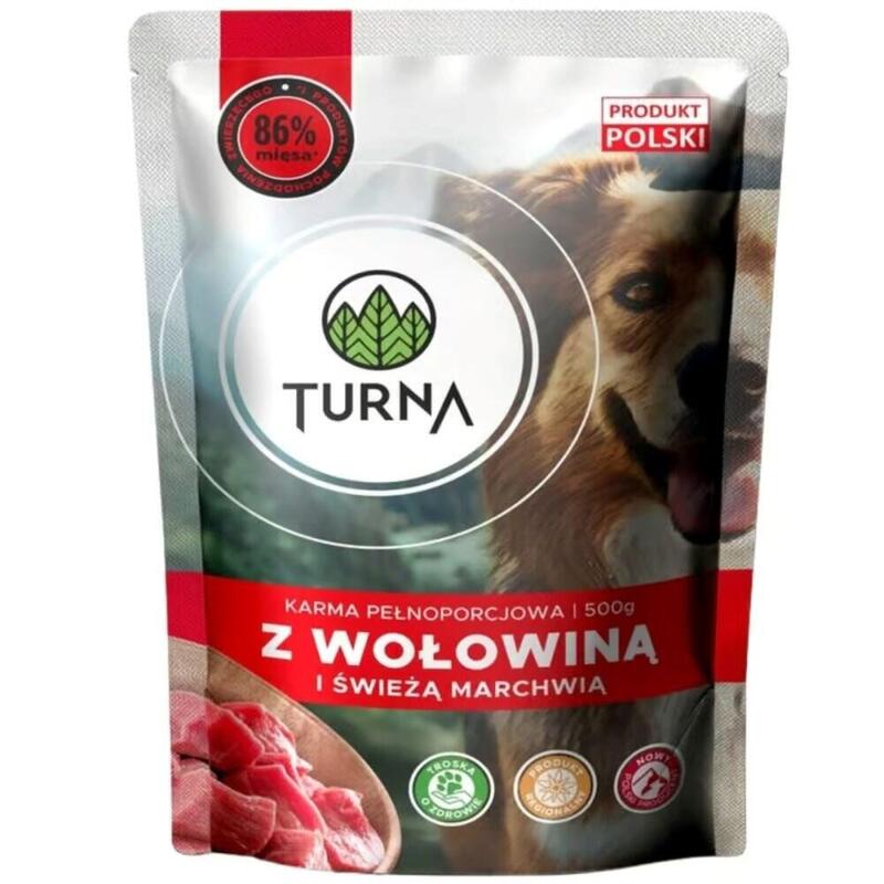 Turna Con Ternera  Comida Húmeda Para Perros  500g