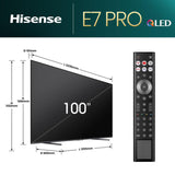 Tv Hisense 100" 100e7nq Pro Uhd Qled Smart Tv 144h