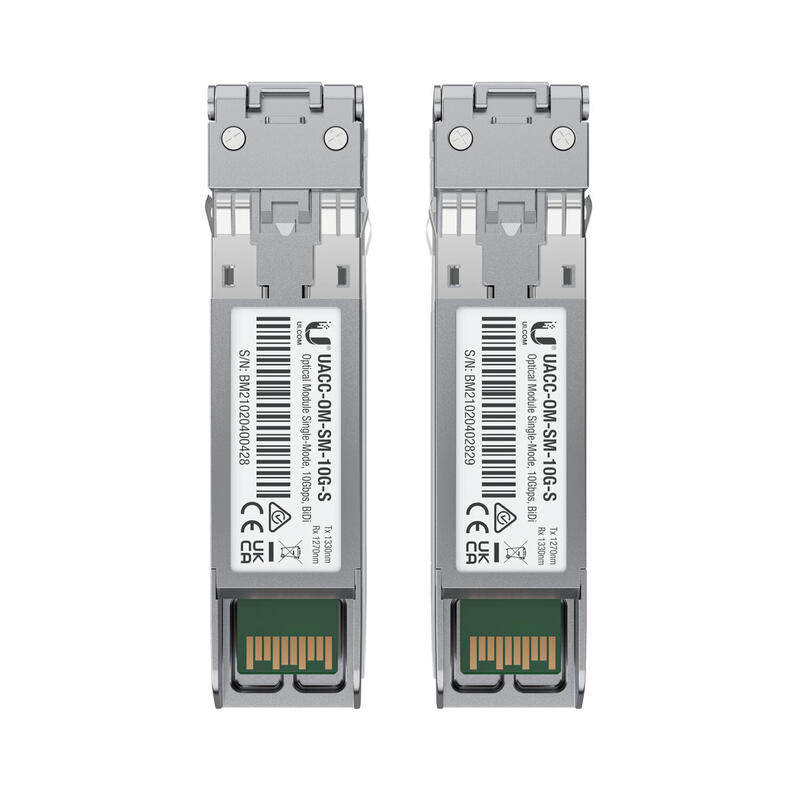 Ubiquiti U Fiber, Single-Mode Module, 10g, Bidi, 2-Pack