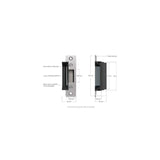 Ubiquiti Uacc-Lock-Strike-Safe-15mm Cerradura El&Eacute Ctrica De Seguridad Contra Fallos (Fail-Safe) Que Se Conecta A Un Access Hub De Unifi Access.