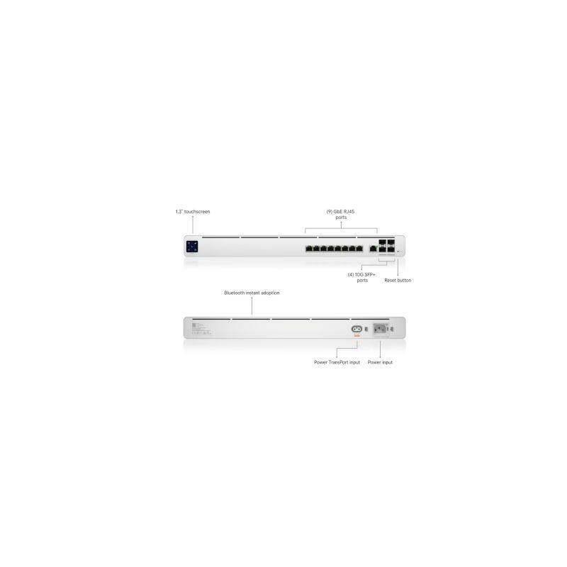 Ubiquiti Uisp-R-Pro Router Multi-Wan 10gbe Dise&Ntilde Ado Para Uso Isp. 9 Puertos Gbe Rj45. 4 Puertos 10g Sfp. Switch De Capa 2 Intergrado. Rendimiento De Hasta 9500 Mbps Nat.