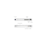Ubiquiti Uisp-R-Pro Router Multi-Wan 10gbe Dise&Ntilde Ado Para Uso Isp. 9 Puertos Gbe Rj45. 4 Puertos 10g Sfp. Switch De Capa 2 Intergrado. Rendimiento De Hasta 9500 Mbps Nat.