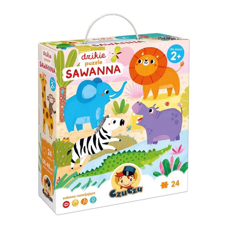 Ukladanka 24 Elementy Dzikie Puzzle Sawanna