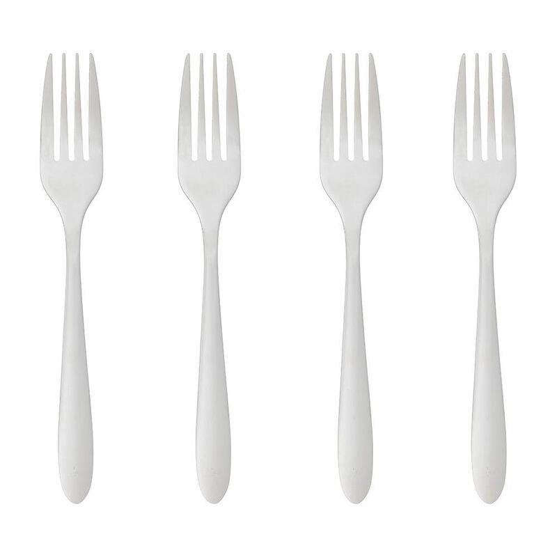 Ult. Unidades Juego De 4 Tenedores Acero Inox 20cm