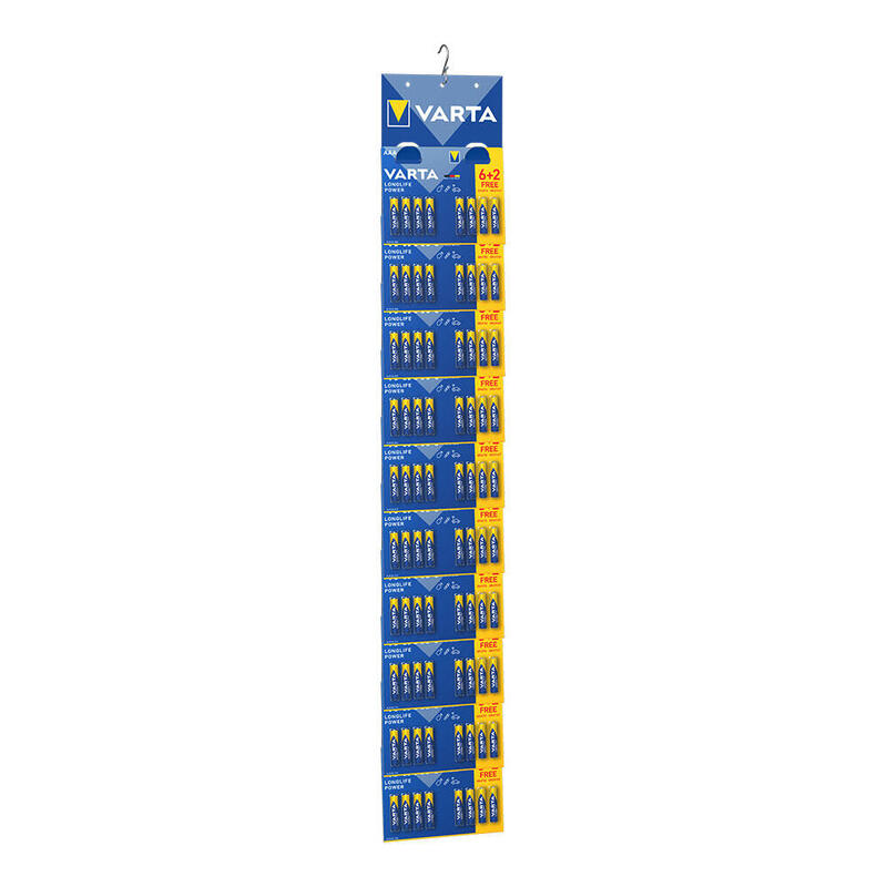 Ult. Unidades Pack 10 Blisters 6+2 Pilas Aaa Longlife Power Varta