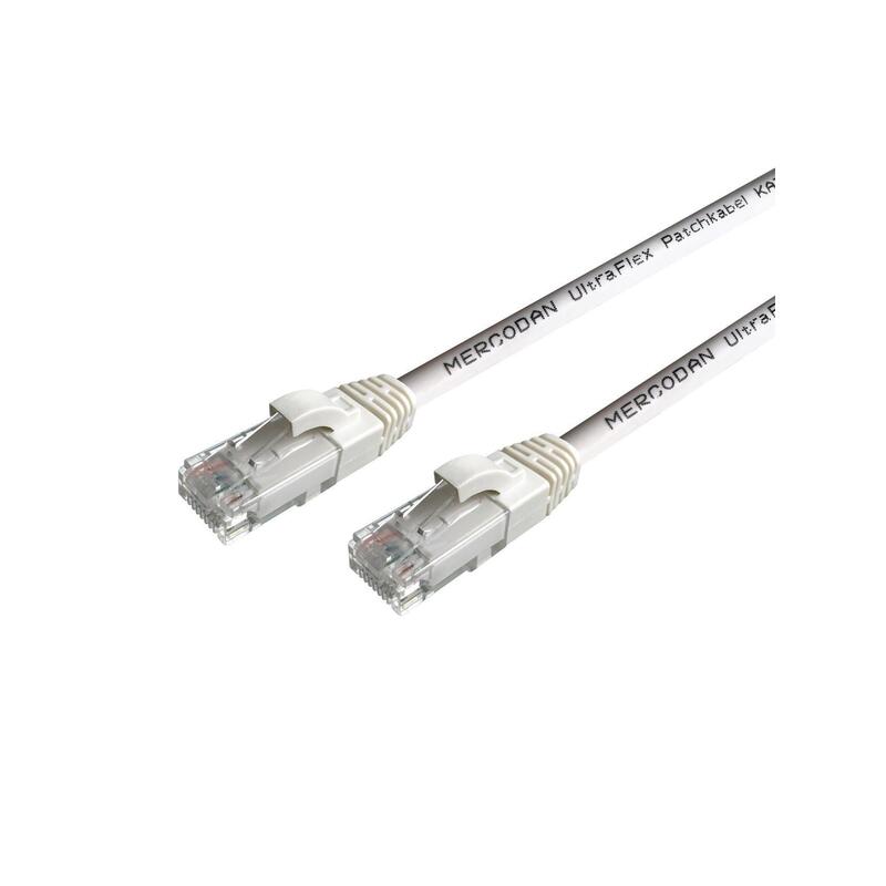 Ultraflex Patchkabel Kat6  Utp, 2,0m, Hvid, Lszh