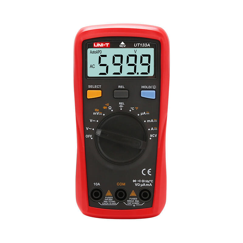 Uni-T Ut133a Digital Multimeter, 6000-Count Backlit Lcd, Auto Range, -40 To 1000 °C