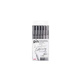 Uniball Estuche Marcador Permanente Gris & Negro Pin-200(S)/6p Calibrados -6u-