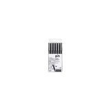 Uniball Estuche Marcador Permanente Negro Pin-200(S)/6p Calibrados -6u-