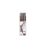 Uniball Estuche Marcador Permanente Sepia & Negro Pin-200(S)/3p Calibrados -3u-