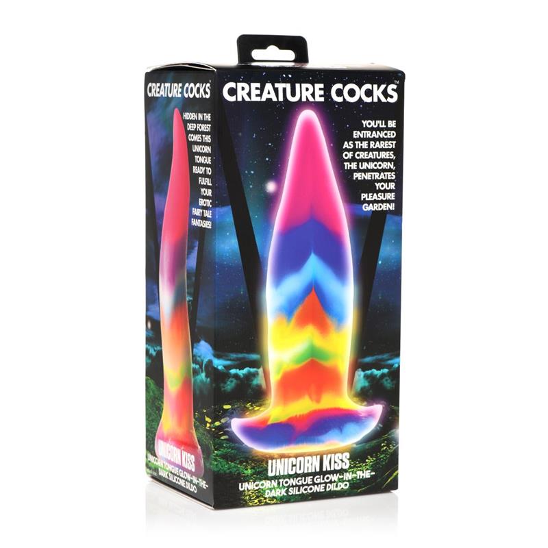 Unicorn Tongue Dildo De Lengua Brilla En La Oscuridad