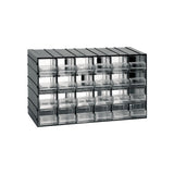 Unidad De Almacenamiento Modular De Plástico L 382 X P 148 X H 230 Mm Con 24 Cajones Transparentes