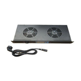 Unidad De Ventilacion Frontal  Rack 19". 2 Ventiladores +