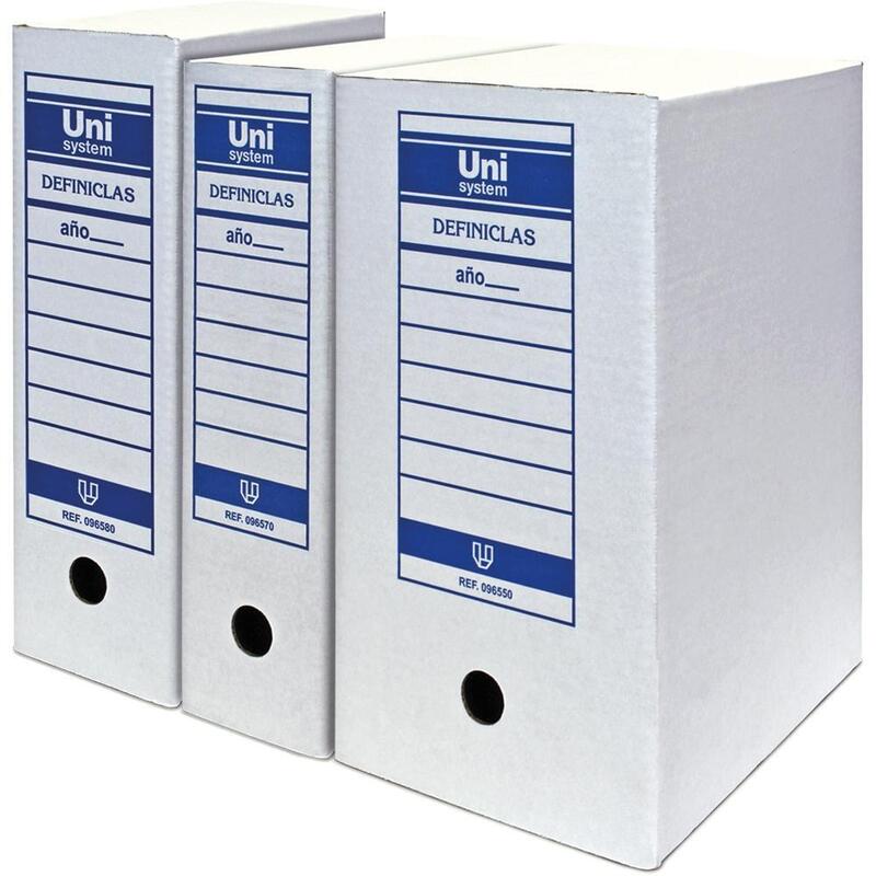 Unisystem Definiclas Archivo Definitivo Carton Folio Doble -50u-