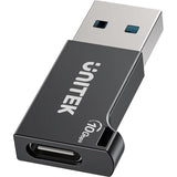 Unitek Adapter Usb-A - Usb-C 10 Gbps M/F Czarny