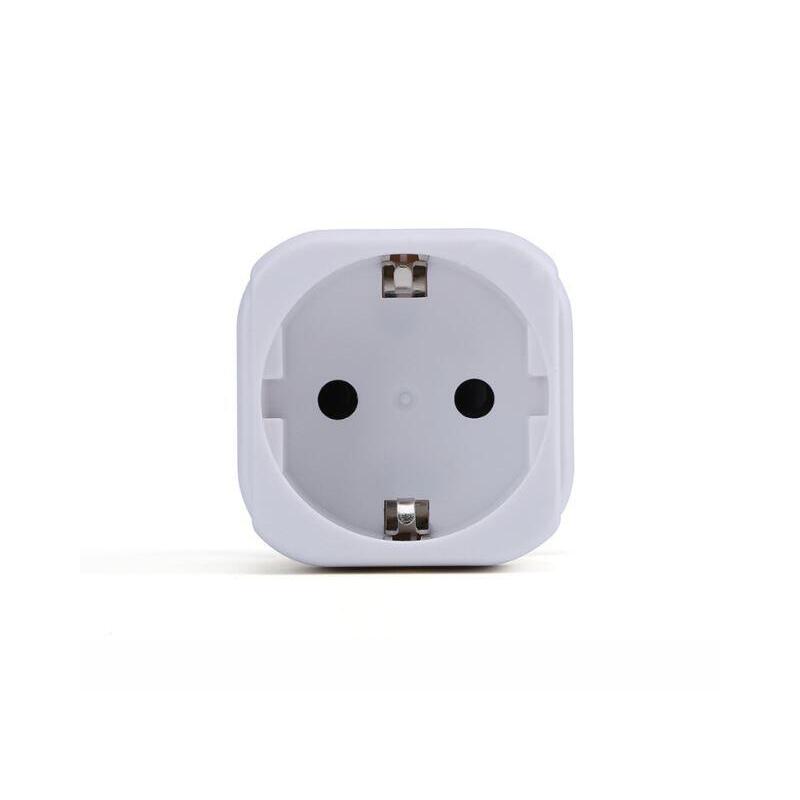 Urban Factory Travelee Adaptador De Viaje Universal - Conexion Entrada Ue - Conexion Salida Eeuu - Blanco