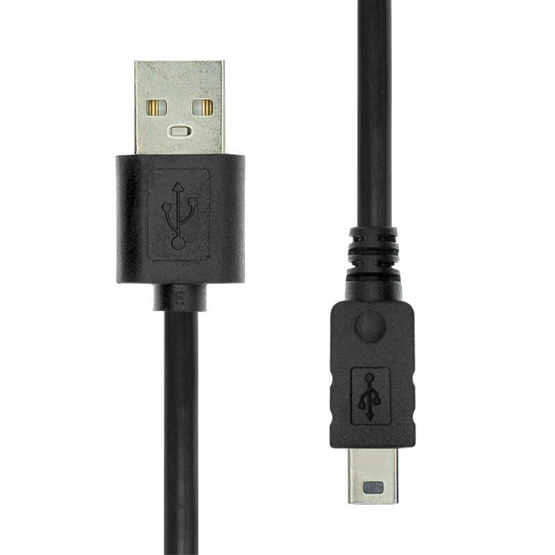 Usb 2.0 A To Mini B 5p M/M  Black 1m