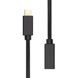 Usb-C Extension 5v 3a Black 1m - Warranty: 360m