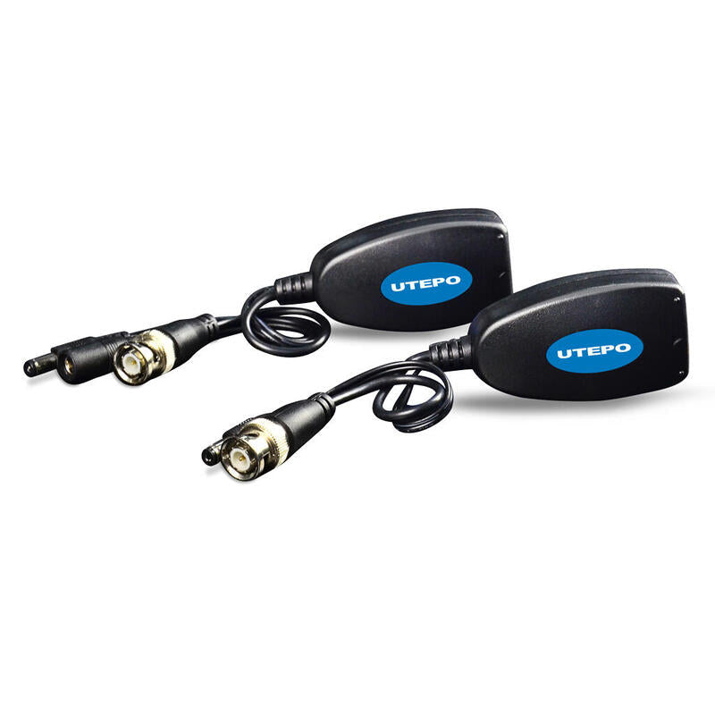 Utepo Utp101pv-Hd12 Kit Conversor Utp Vídeo+Alimentación Para Hdcvi/Tvi/Ahd Hasta 1080p Con Rj45 (2uds)