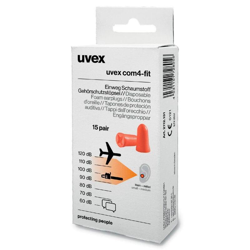 Uvex Com4-Fi Minibox, 15 Paar, Retail