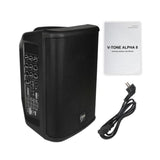V-Tone Alpha 8 - Kolumna Aktywna Akumulatorowa 8", Bluetooth, Tws, Dsp, Aux, 95w, Rms, Wbudowany Mikser