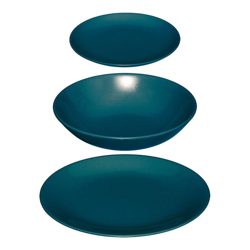 Vajilla 18 Piezas Color Azul