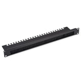 Value 19-Pulgadas Pasacables 1 He, Con Brstendichtung & Kabeltrgerplatte, Negro