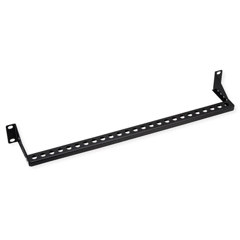 Value 19" Rack Montierbare Cablefhrungsschiene (Horizontal), Einstellbare Tiefe, 1he, Schwarz
