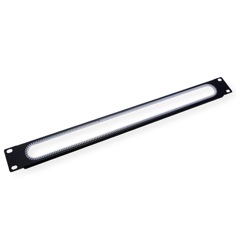 Value 19-Zoll-Cabledurchfhrung 1 He, Mit Kantenschutz, Schwarz