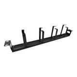 Value 19-Zoll-Frontplatte, 4 Sen Typ G, Cabledurchfhrung (Brste), Schwarz