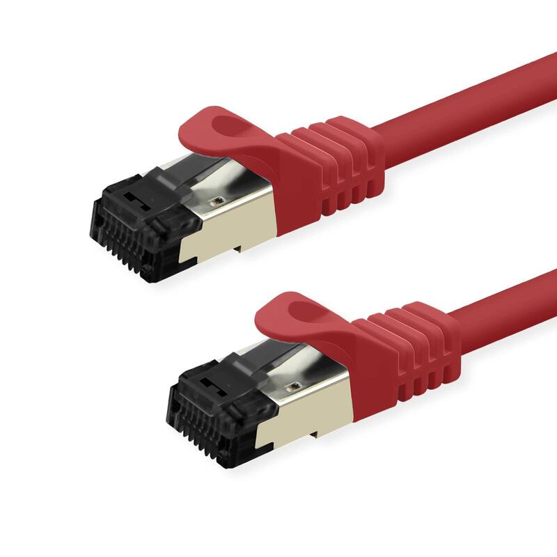Value S Ftp-(Pimf-) Cable De Red Cat.8 (Class I), Lsoh, Litzendraht, Rot, 1 M