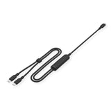 Value Usb Typ C Split-Ladecable, C - 2x C, St St, Max. 100w, Schwarz, 1,8 M