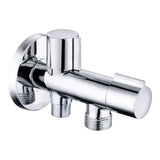 Válvula De Escuadra Doble ½ X ½ X 3/8 Pulg, 114 X 67 Mm