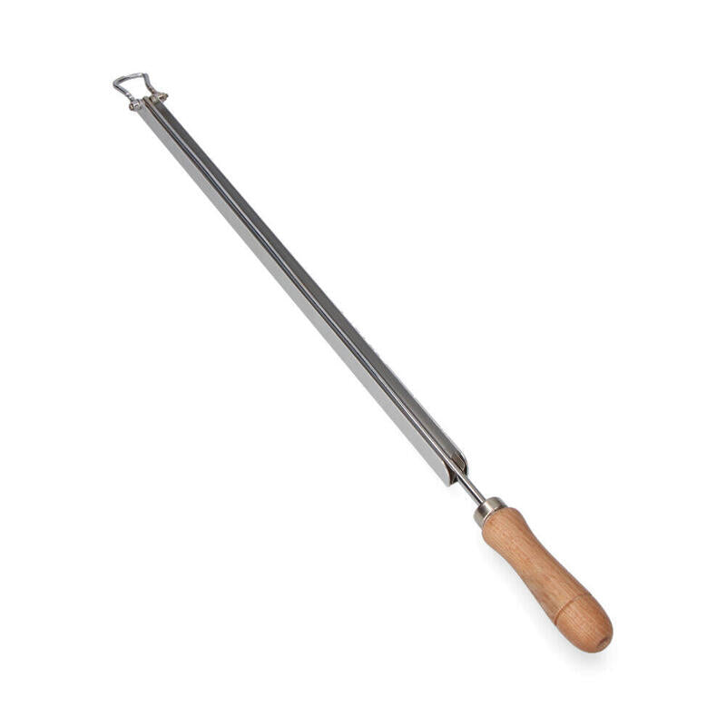 Varilla Portaperiódicos Aluminio Con Mango De Madera
