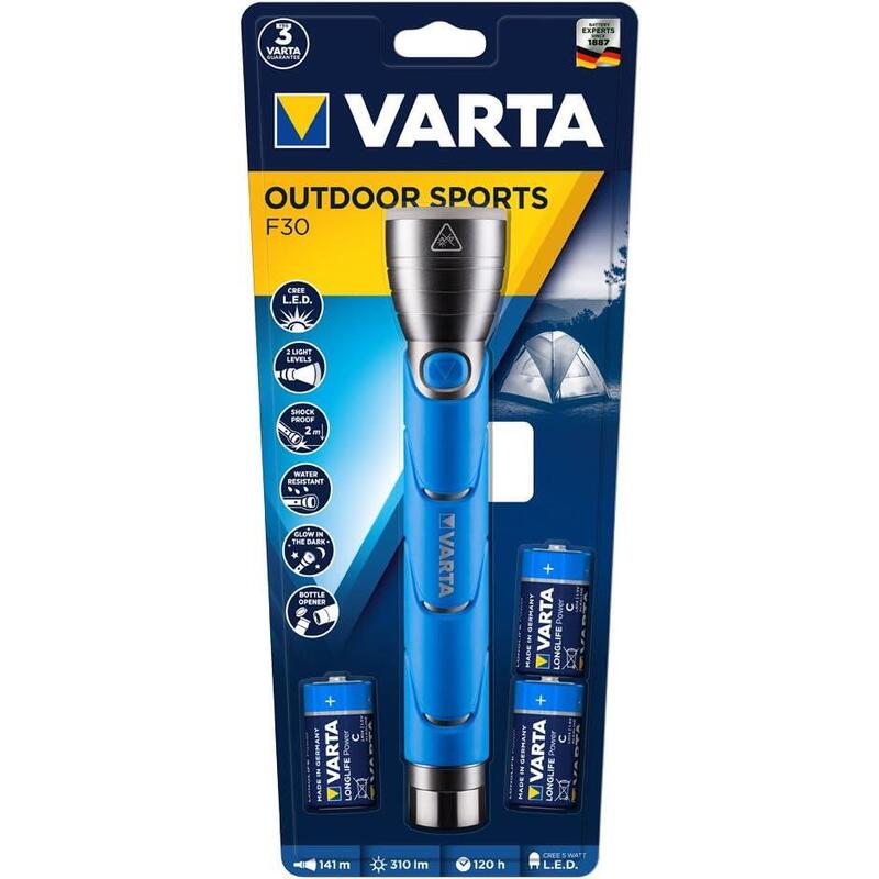 Varta Linterna De Mano Outdoor Sports Flashlight F30   3c