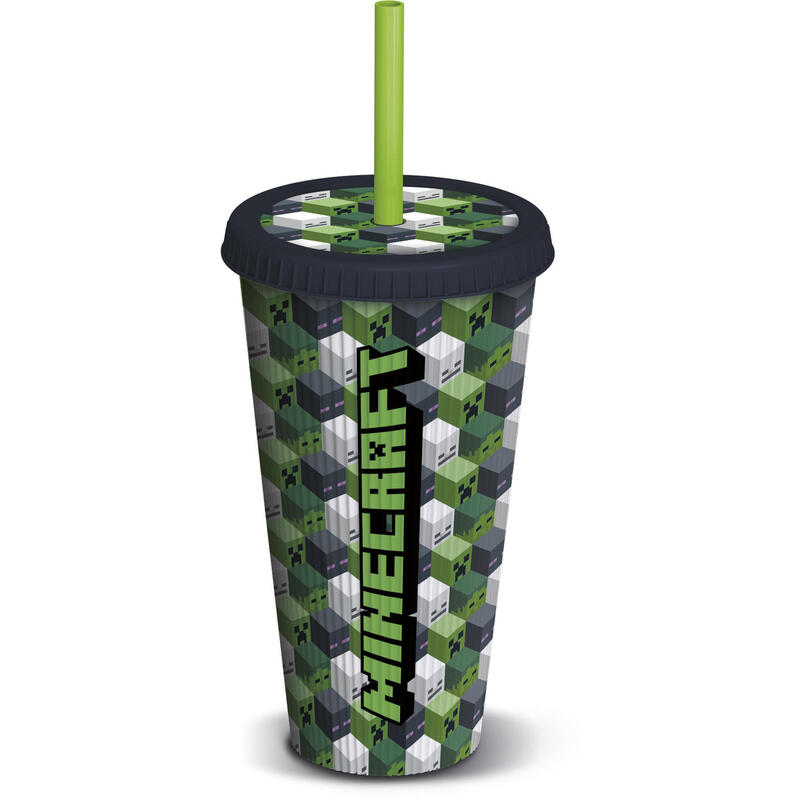 Vaso De Caña En Relieve Pp 790 Ml Minecraft Iconicmono
